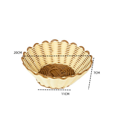 Damen ästhetischer Obstschale mit Scalloped Design Brehn