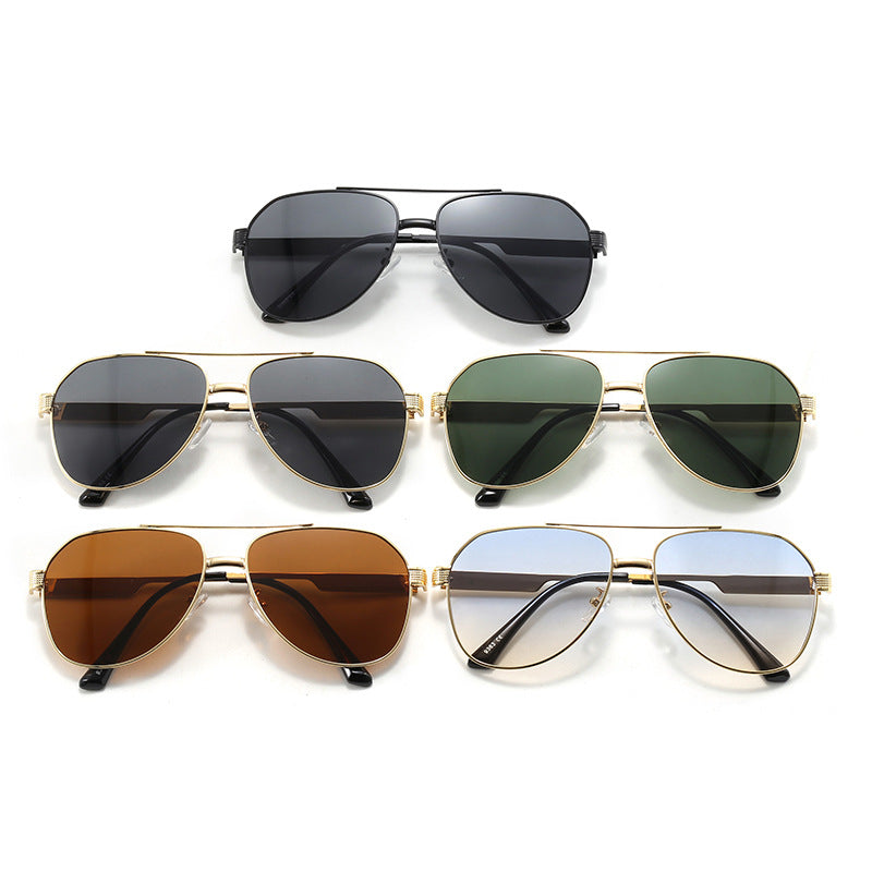 Damen elegante Aviator-Sonnenbrille mit robustem Metallrahmen und UV-Schutz Brehn