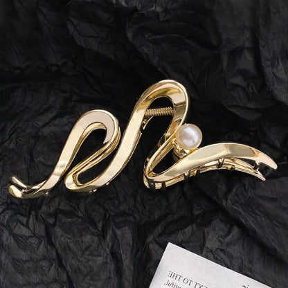 Elegante Wellen-Design Haarklammer Brehn