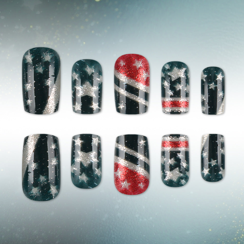 Künstlerisches Glamouröses Nagelset Brehn