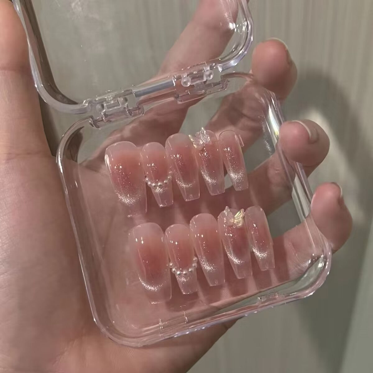 Premium Glitzernde Press-On Nagelerweiterungen Brehn