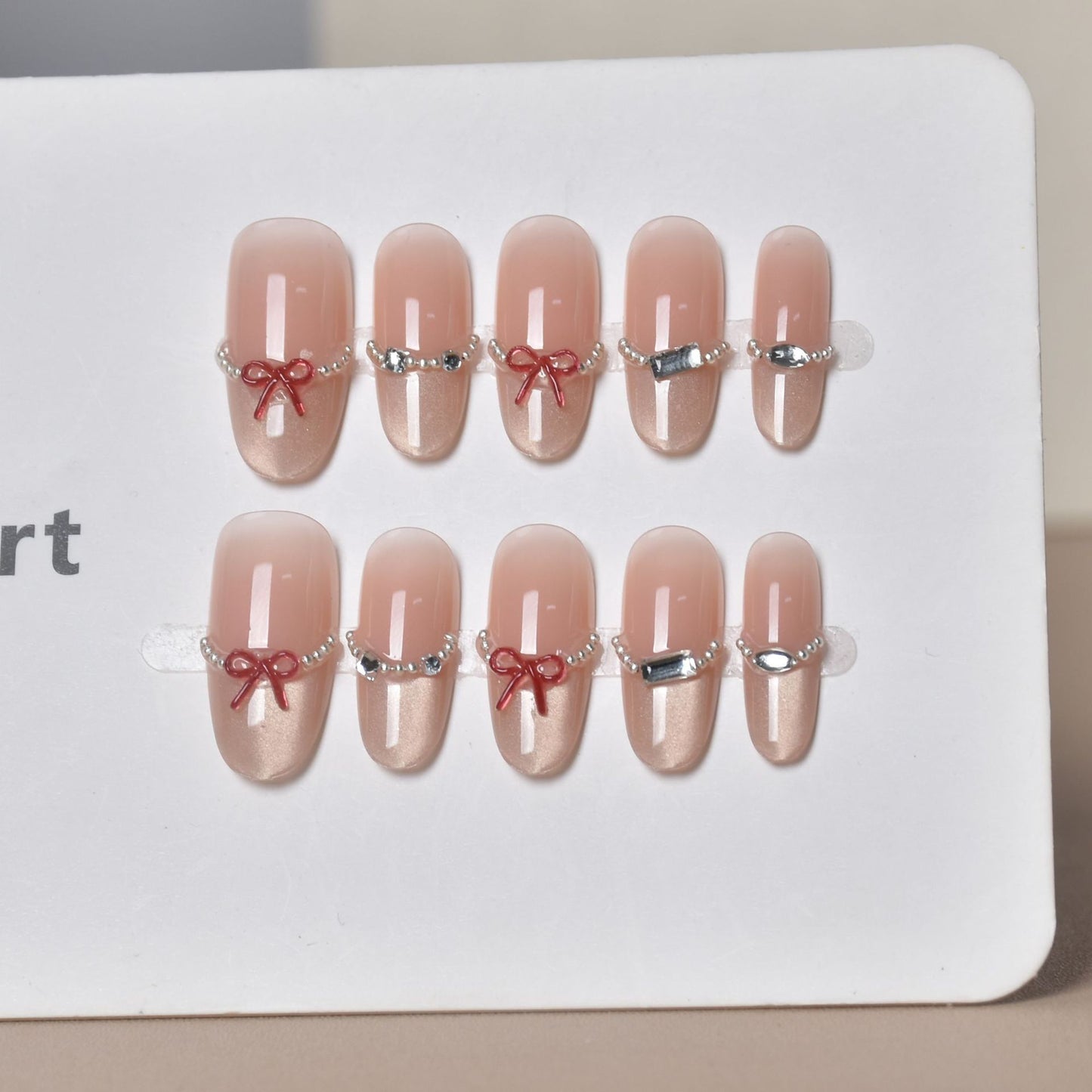 Premium ozean-inspirierte Press-On Nagelerweiterungen Brehn