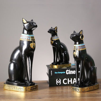 Antike Ägyptische Katzenfiguren Brehn