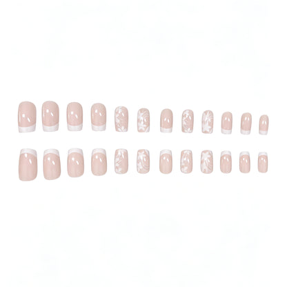 Elegantes Floral Design Press-On-Nagelset Brehn