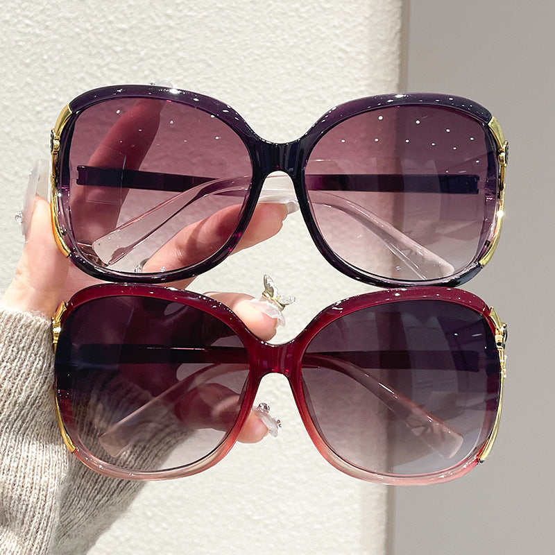 Damen Oversized Designersonnenbrille mit luxuriösen Akzenten Brehn