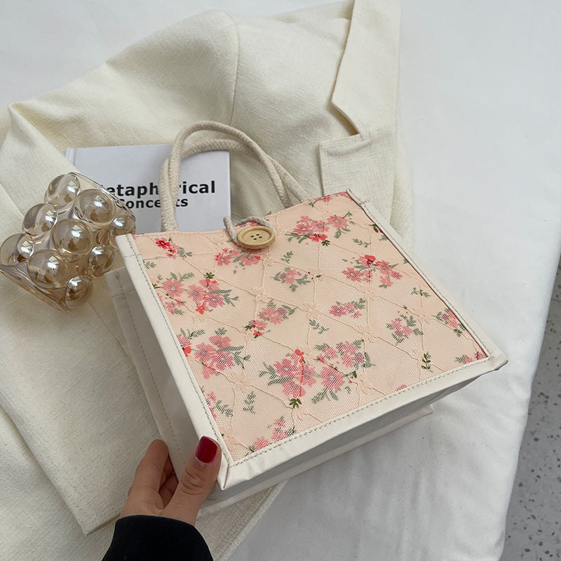 Dekorativer Floral-Shopper