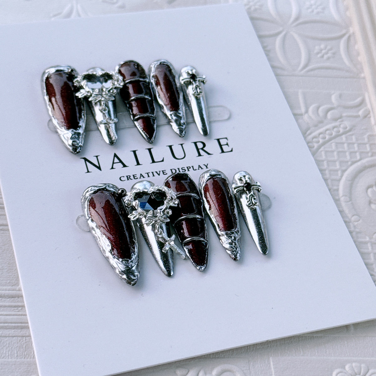 Gothic Glam Nagel Kunst Extensions