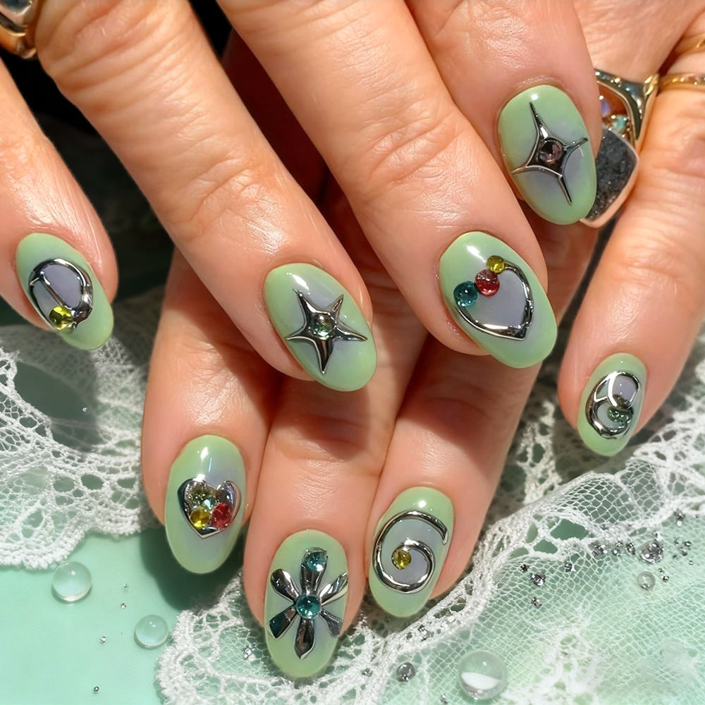 Künstlerisch Verziert Nagelkunst Brehn