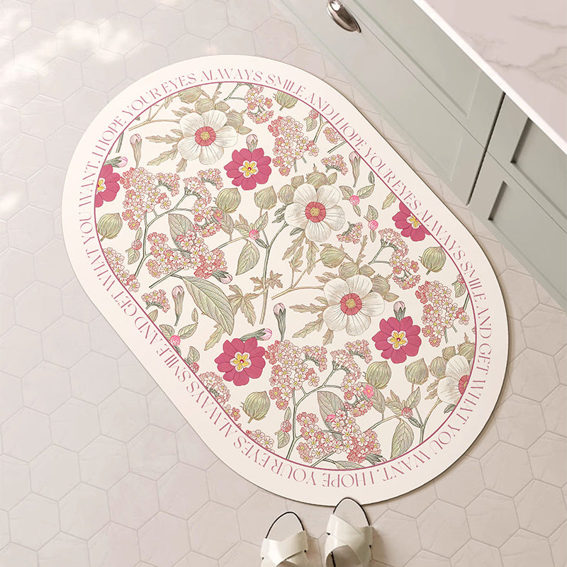 Dekorative Blumen-Badematte Brehn