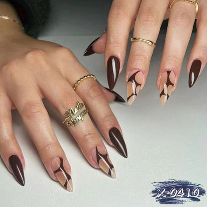Künstlerisches mandelförmiges Nagelkunst-Set