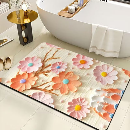 Floral Print Teppich Brehn