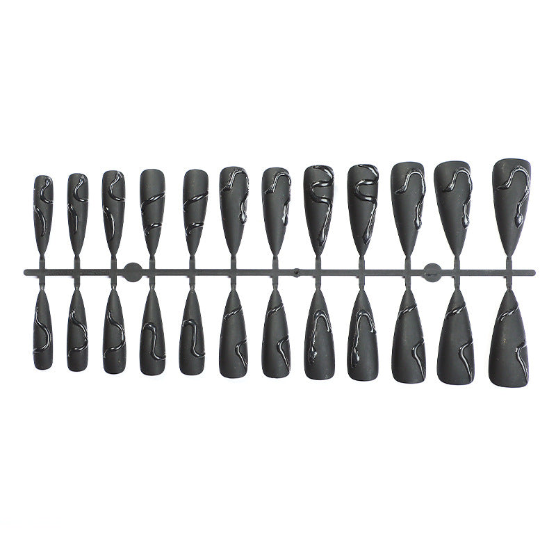 Künstlerisches Stiletto-Nageldesign Brehn