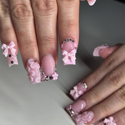 Dekorative 3D Blumen Acryl Nagelkunst Erweiterungen Brehn