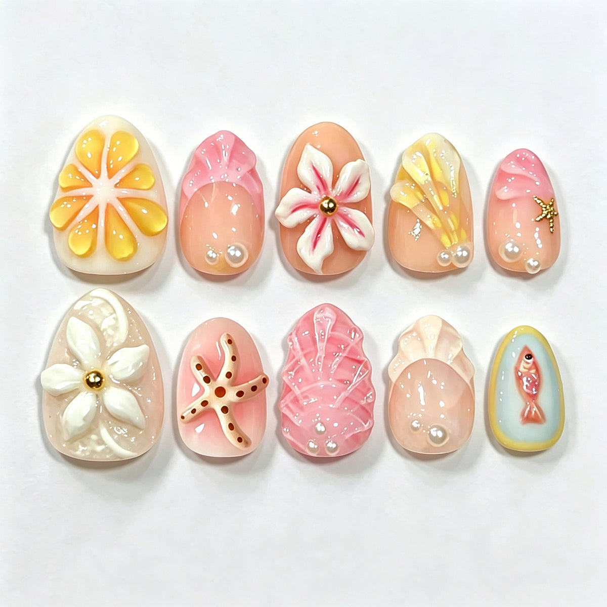Kreatives thematisches Nagelkunst-Set
