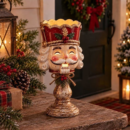 Dekorativer Weihnachtsmann Kerzenhalter Brehn