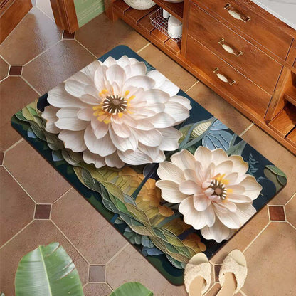 Dekorative 3D Blumenbadmatte