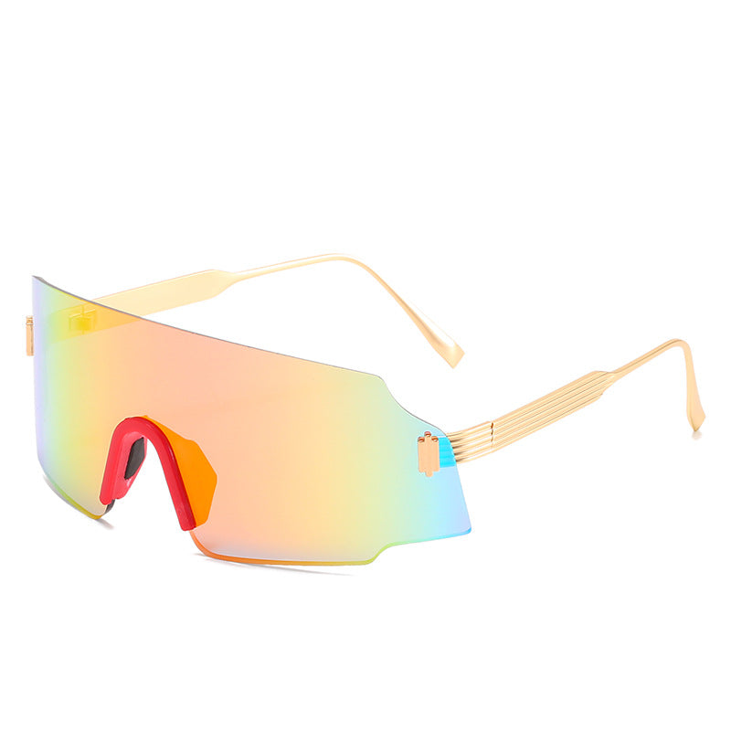 Damen sportliche Sicherheits-Sonnenbrille mit modernem, transparentem Design Brehn