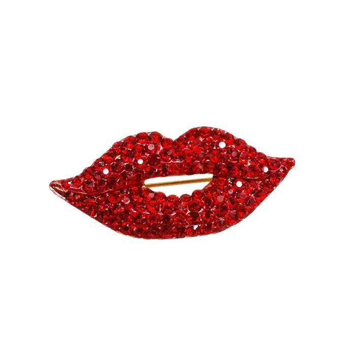 Glitzernde Lippenbrosche Brehn
