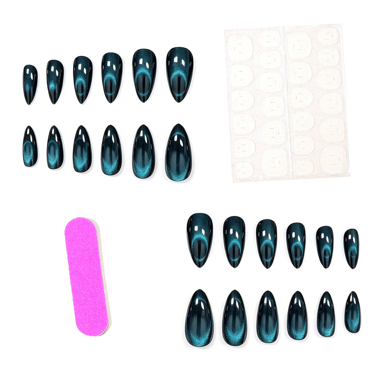 Glitzernde Stiletto-Nagelerweiterungen Brehn