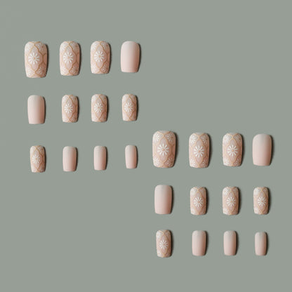 Blumenmuster Acryl Nagelkunstset