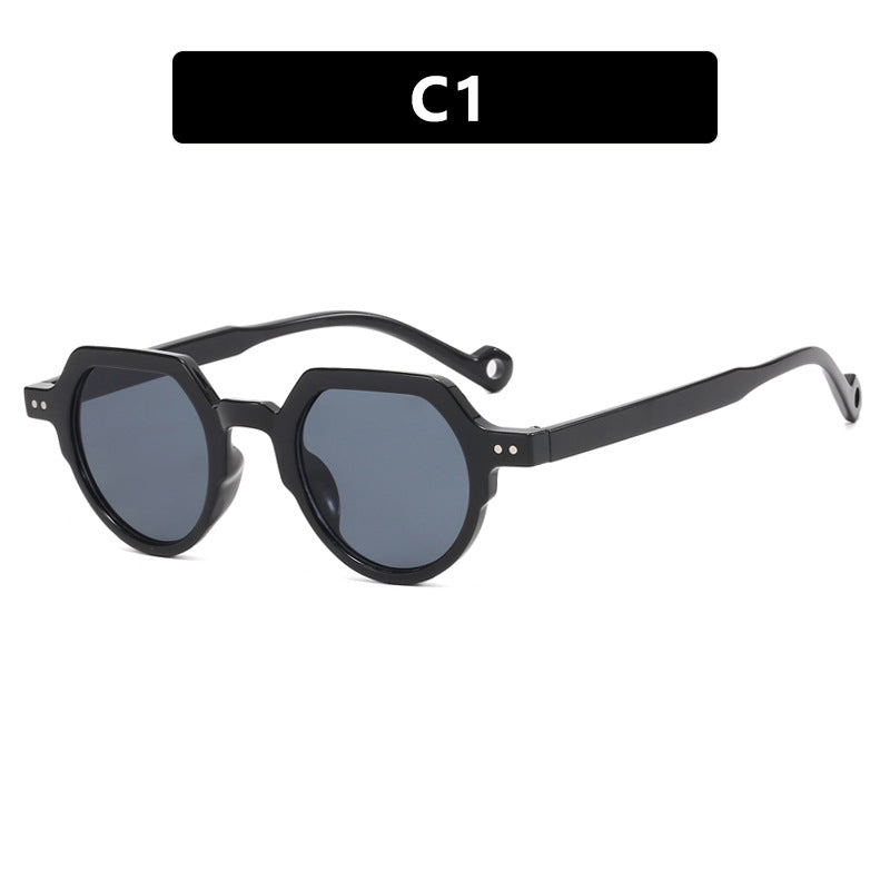 Damen geometrische Sonnenbrille mit schützendem UV-Filter und robustem Rahmen Brehn