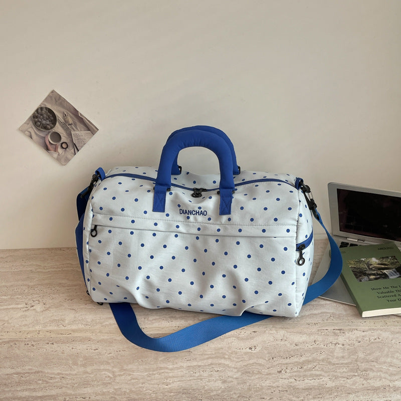 Stylische Punktedruck Reise-Duffel