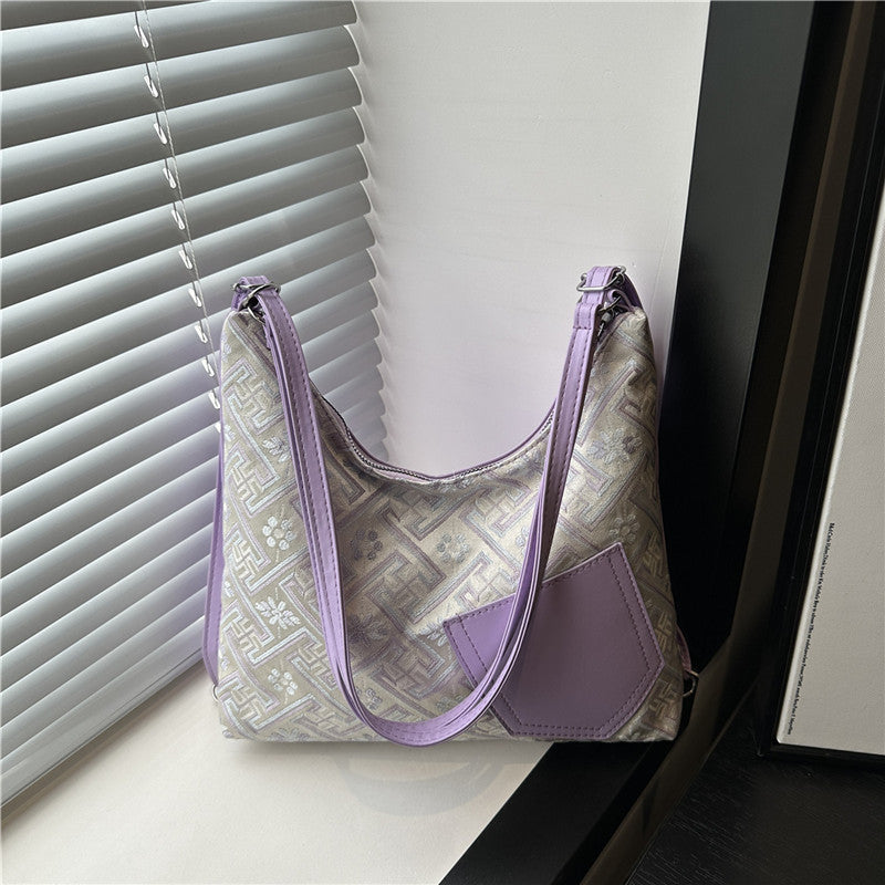 Stylische geometrische Muster Schultertasche Brehn