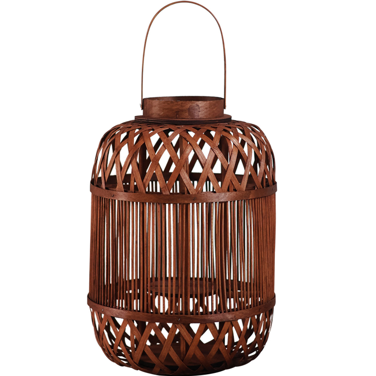 Stilvolle Handgefertigte Rattan-Laterne Brehn