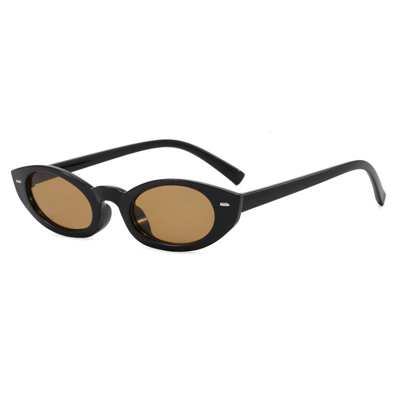 Damen Cat-Eye Sonnenbrille mit modernem transparentem Rahmen Brehn