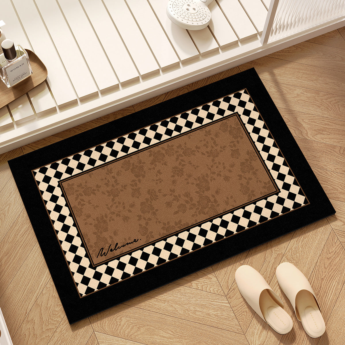 Eleganter floral gemusterter Teppich