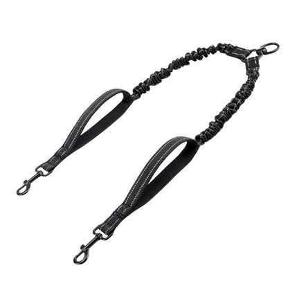 Bungee Hundeleine mit doppelten Griffen