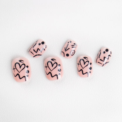 Kreatives Abstraktes Nagelkunst Design Kit