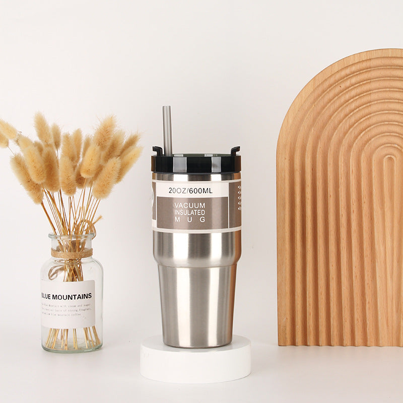 Unisex Isolierter Trinkbecher mit integriertem Strohhalm Brehn