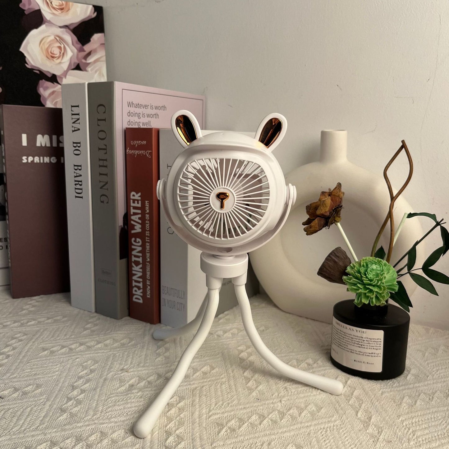 Süßer Tiermotiv Tragbarer Schreibtischventilator Brehn