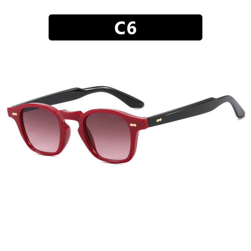 Damen geometrische Sonnenbrille mit schützendem UV-Filter und zeitgemäßem Design Brehn