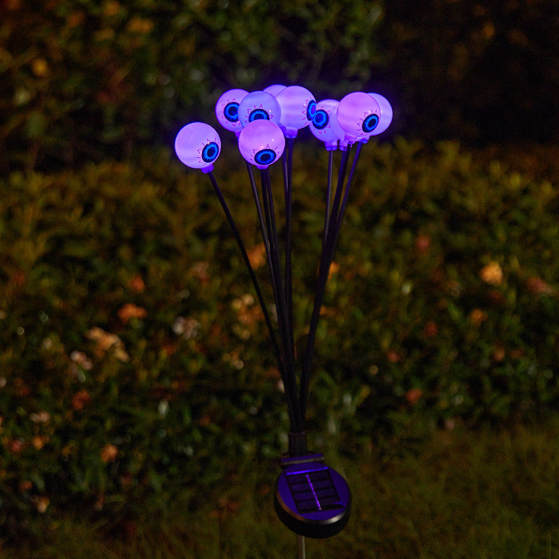 Gruselige Gartenlichter mit Augen-Motiv Brehn