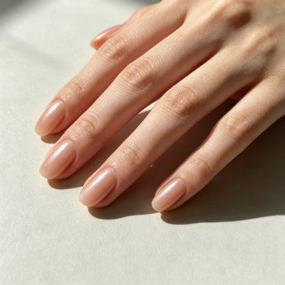 Natürlicher Finish Press-On Nagelverlängerungen Brehn