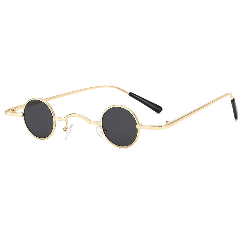 Damen modische runde Brille mit filigranem Metallrahmen Brehn