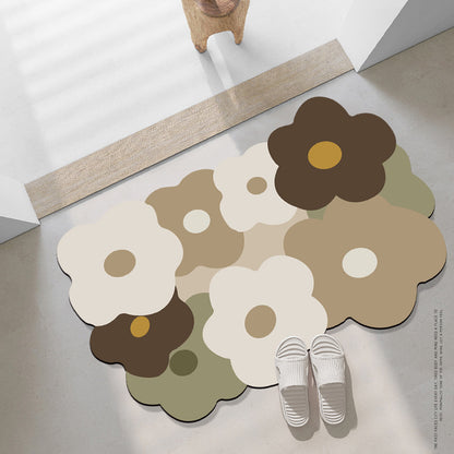 Buntes Floral Teppich Brehn