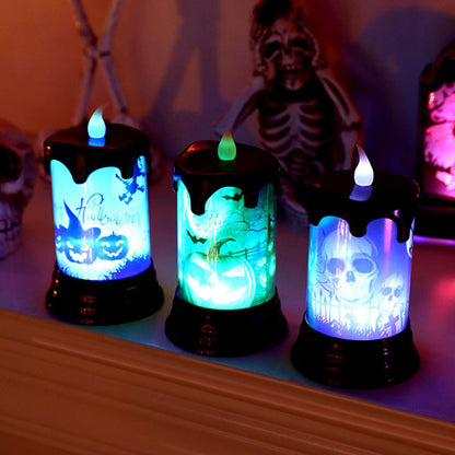 Dekoratives LED-Halloween-Kerzenset
