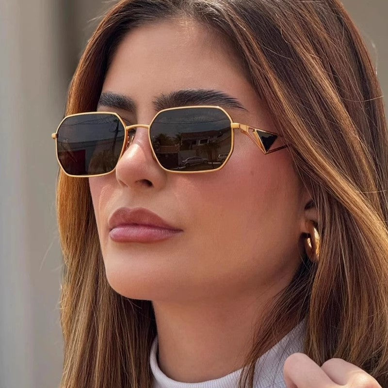 Herren Geometrischer Rahmen Sonnenbrille Brehn