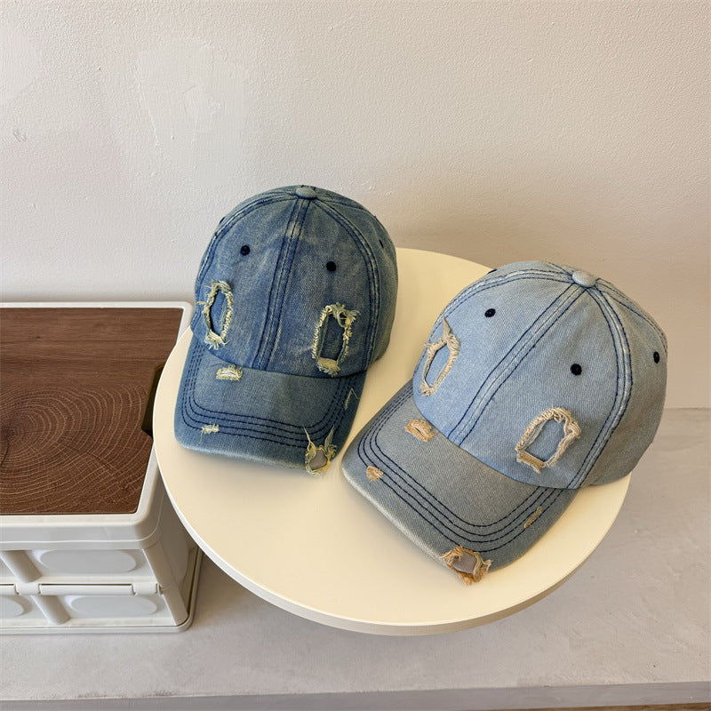 Herren Zerschlissene Denim Baseballmütze Brehn 1783921899
