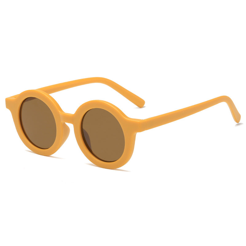 Damen runde Sonnenbrille mit robustem Design und UV-Schutz Brehn