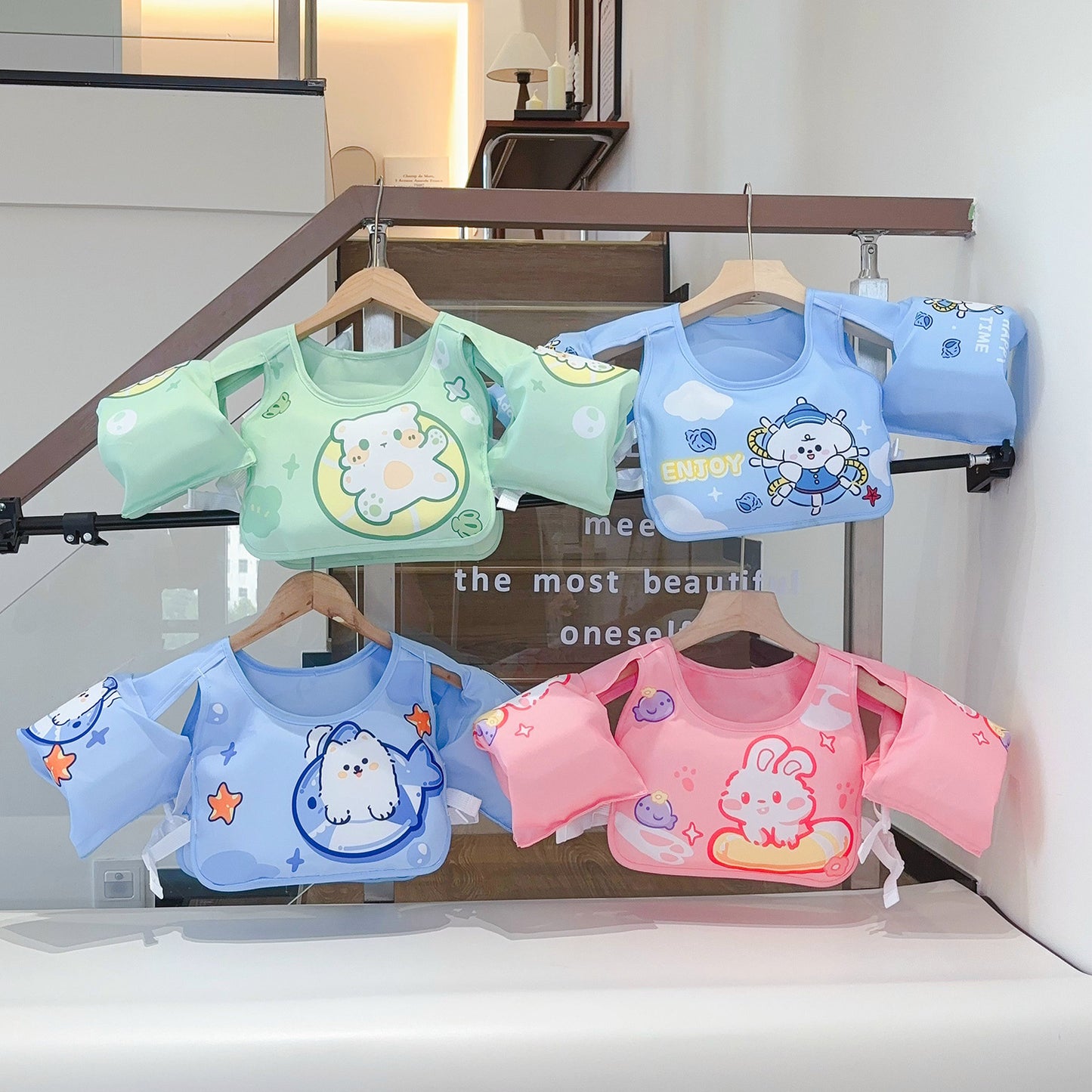 Unisex Aufblasbare Schwimmhilfe mit niedlichem Motiv Brehn