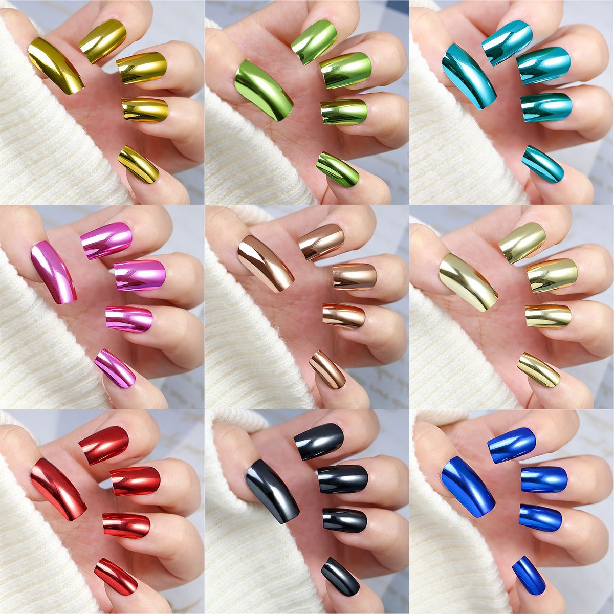Premium Spiegel Finish Nagelkunst Tipps Brehn
