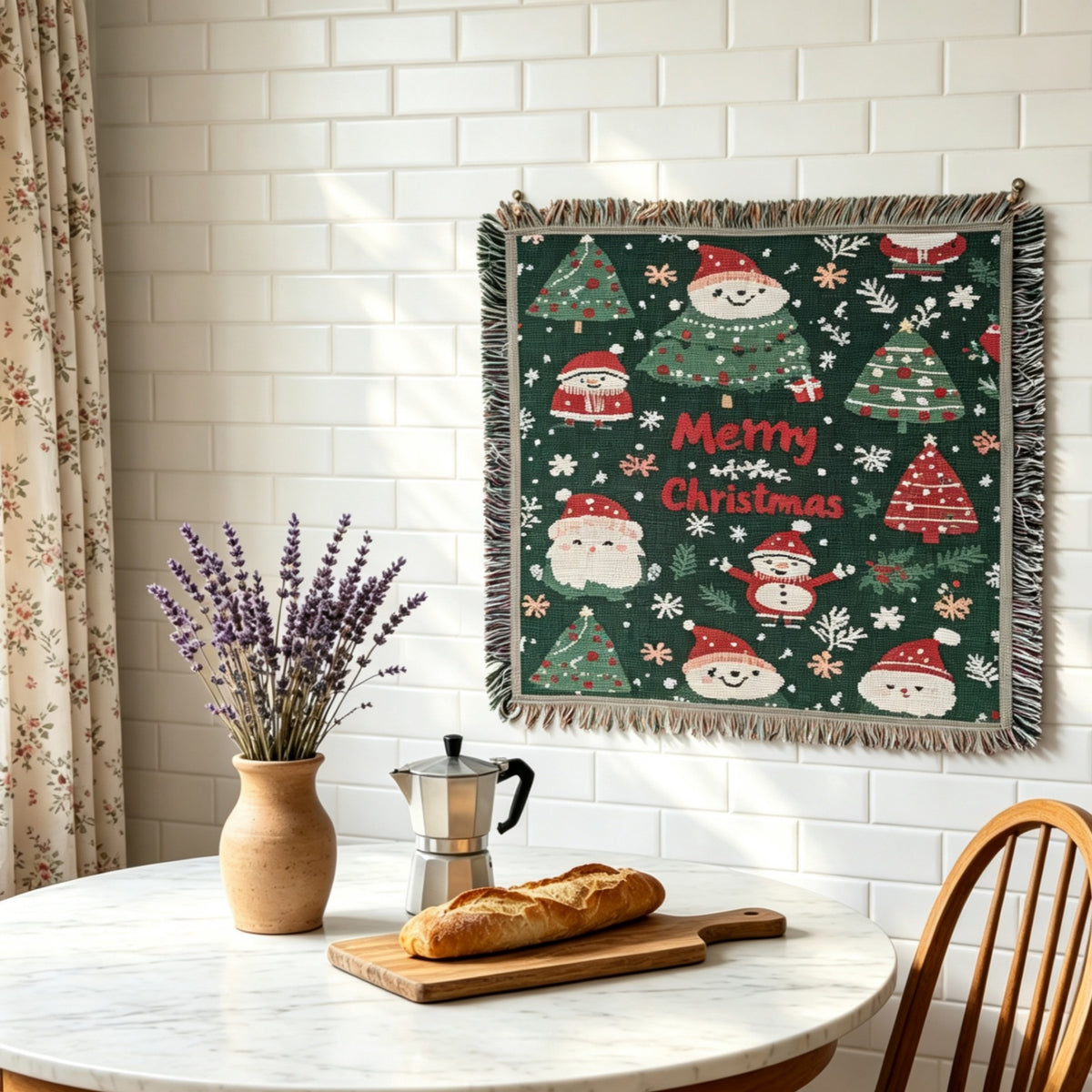 Festliche Weihnachtswurfdecke