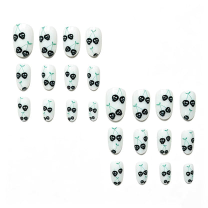 Edgy Skull Kirsche Nagelkunstset