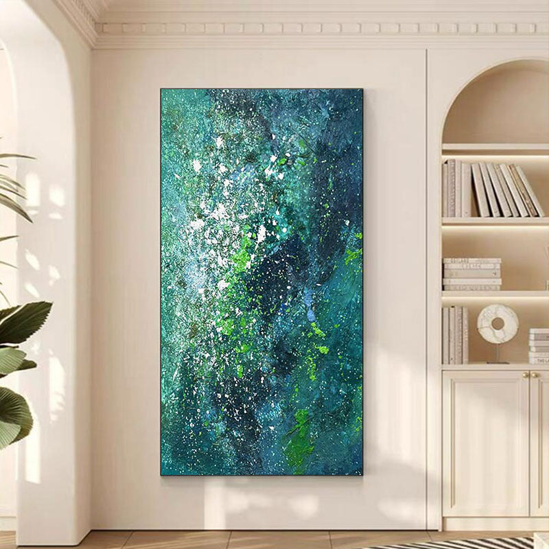 Abstract Ozean-inspirierte Leinwandkunst