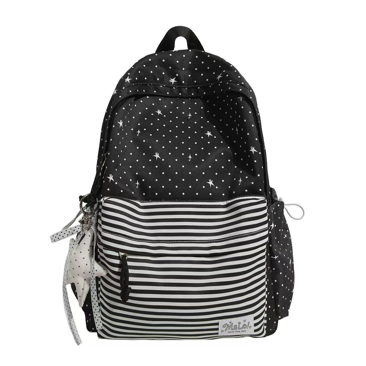 Stylischer Mehrfach-Taschen Schulrucksack Brehn