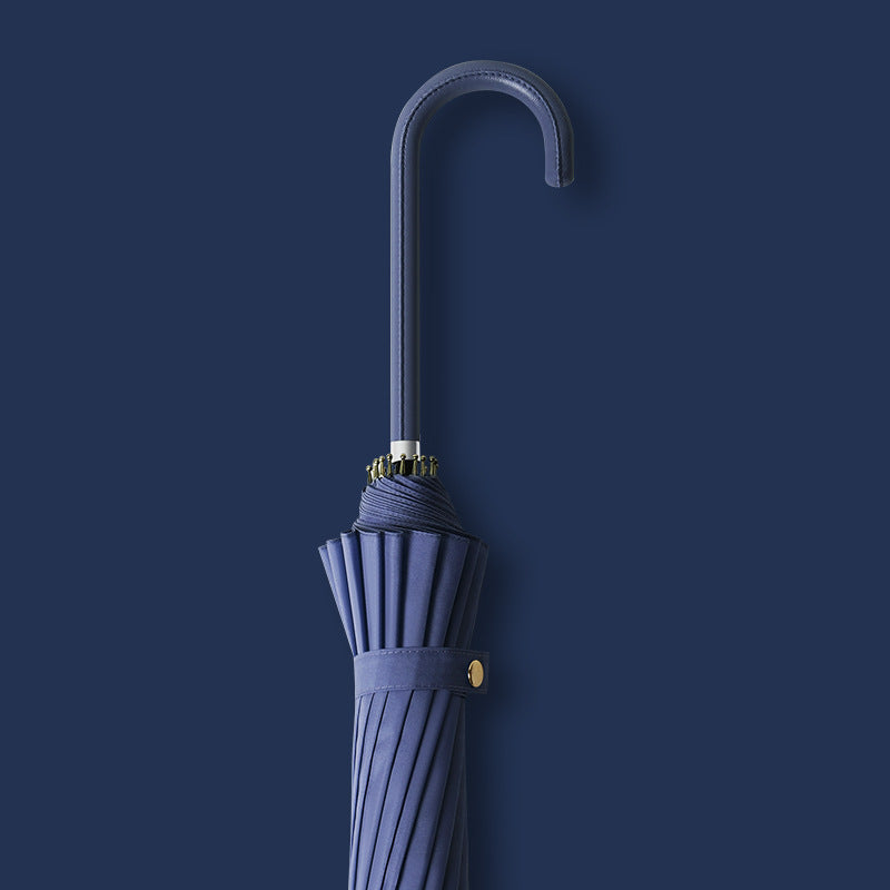 Damen eleganter und windresistenter Faltschirm mit ergonomischem Griff Brehn